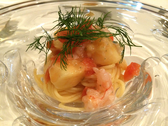 ほんのり甘く爽やかな味わい！夏を感じる「桃とトウモロコシの特別コース」を頂く。＠アーリア ディ タクボ（恵比寿）