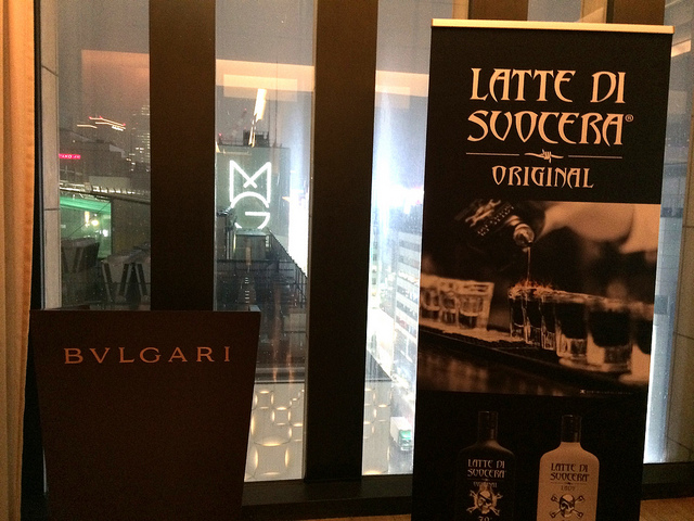 ZANIN 社 Latte di Suocera(ラッテディソーチェラ)のレセプションにいってきた。＠BVLGARI プライベートダイニングルーム