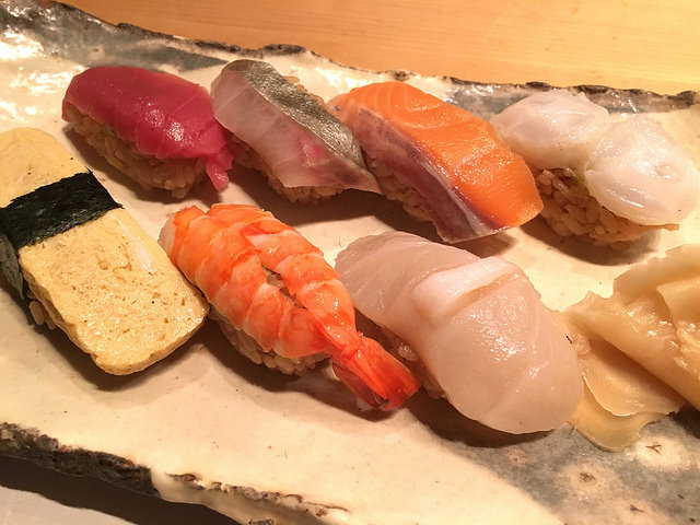 赤酢シャリな握りが印象的。実は教えたくないビル地下の小さなお寿司屋さん。＠鮨 おが和（新宿三丁目）