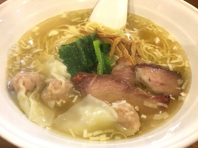 ワンタン麺が食べたくて。淡麗系ラーメンが美味しいね。＠穀雨（コクウ）渋谷