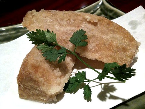 海老芋の唐揚げ。