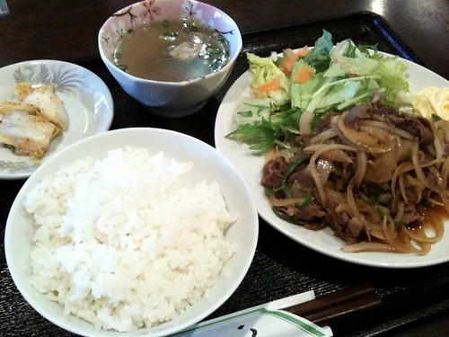 モンゴルのおふくろの味？ジンギスカンの生姜焼き＠モンゴル料理 青空（幡ヶ谷）