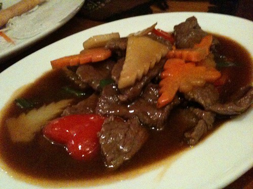 牛肉の炒め物。