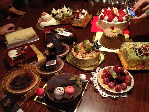 そして中身がオープン。素敵!@甘党男子3周年&Xmasスイーツ交流会