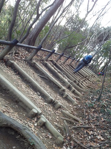 「ダイヤモンド富士」を見に、初めての高尾山に登ってきた。＠2011年12月23日