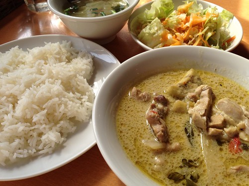 ランチのグリーンカレーセット850円＠ソイ７ 代々木八幡