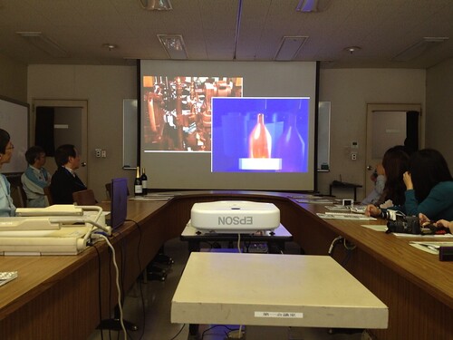 最初はセミナールームでお勉強＠東洋ガラス