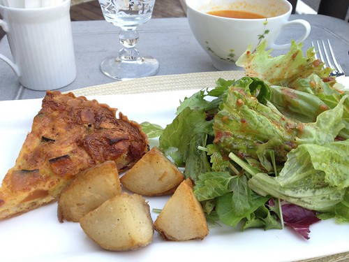 ランチのキッシュセット＠Tiaras Cafe & Shop