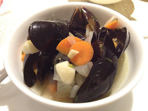 ムール貝のスープ@Cafe Entree