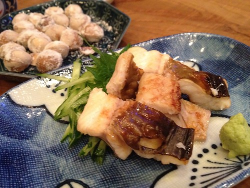 銀杏と穴子の白焼き@立ち呑み地酒屋 常蔵