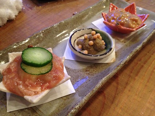 珍味3点盛り600円@立ち呑み地酒屋 常蔵