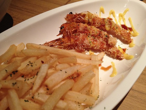 海老フライとポテト＠ダブリュー センガワ