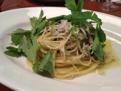 パスタはしらすと三つ葉のアーリオ・オーリオ@入 (iri)