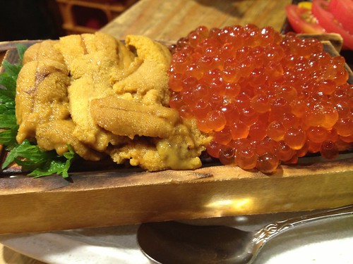 箱盛りウニイクラ 1480円＠鰓呼吸 麻布十番商店街