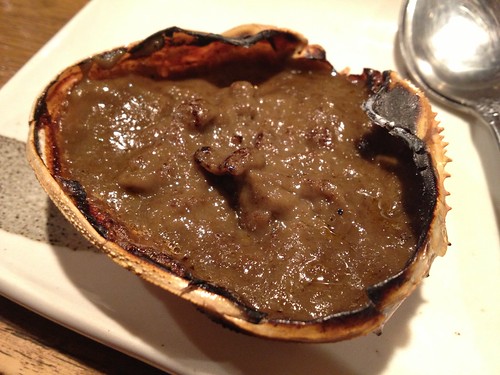 蟹味噌の甲羅焼き@浜屋