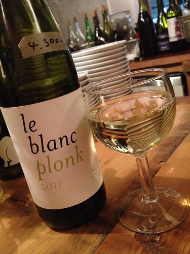最初は白「Le Blanc Plonk」@jicca
