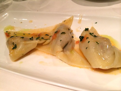 魚介のパテを詰めたラヴィオリ リグーリア風＠オステリア・トット