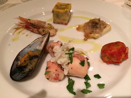 リクーリア前菜の盛り合わせ＠オステリア・トット