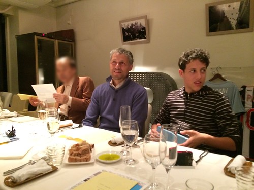 ワイナリーのオーナ親子＠オステリア・トット