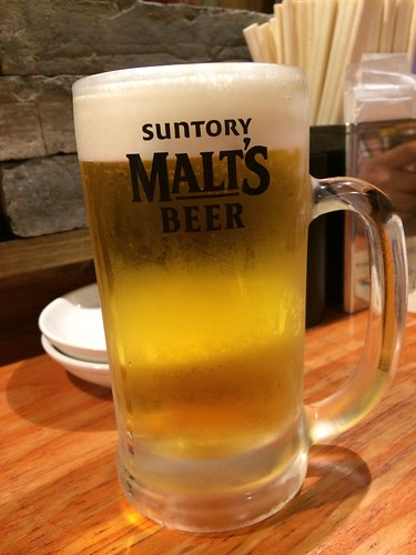 生ビール@炭火焼 えびすや