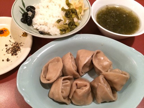 水餃子定食@按田餃子