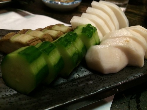 漬け物の盛り合わせ＠能登の夜市