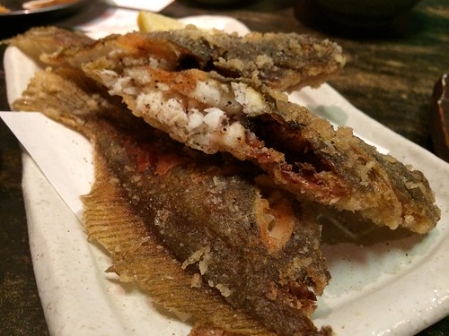 ひらめの唐揚げかな？＠能登の夜市