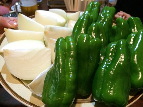 ピーマン丸ごとの野菜もり＠梁山苑