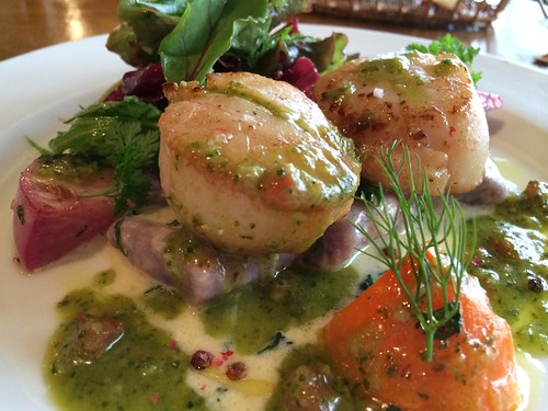 ホタテのポワレカフェドパリソース＠プティ・デビュー