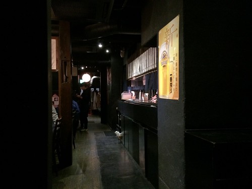 店内は黒で統一@牛屋 銀兵衛