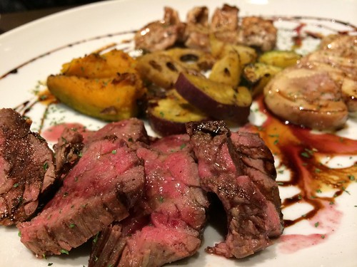 牛肉のタリアテッレ、海道1954豚の香草グリル焼き、鴨胸肉のロースト@渋谷KAIRI