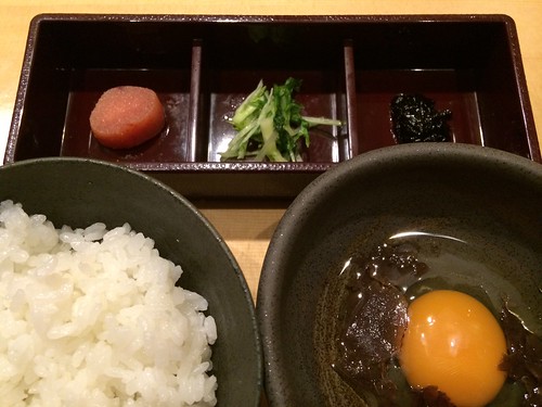 土鍋釜炊きご飯 佐渡島産コシヒカリ 南部鶏卵のトリュフ玉子かけ@瀧口