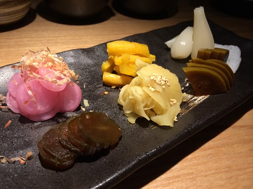 お新香盛り合わせ＠Sake Fun ぞっこん。