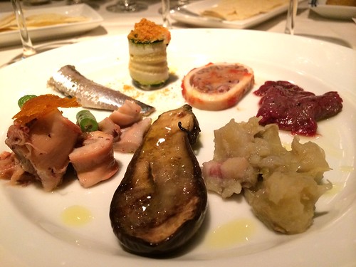 サルデーニャの前菜盛り合わせ＠オステリア・トット